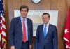 Ministro Bisonó se reúne con subsecretario de Estado José W. Fernández